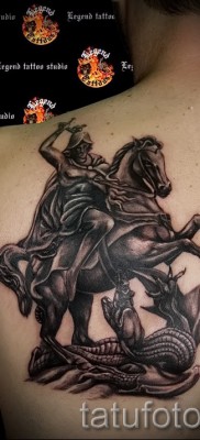 Снимка на татуировка Джордж Победоносец - 09122015 № 026