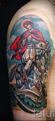 Снимка на татуировка Джордж Победоносец - 09122015 № 023