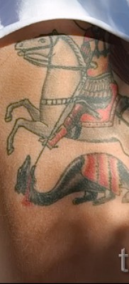 Снимка на татуировка Джордж Победоносец - 09122015 № 020