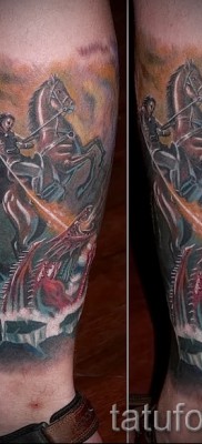 Снимка на татуировка Джордж Победоносец - 09122015 № 019