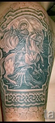 Снимка на татуировка Джордж Победоносец - 09122015 № 015