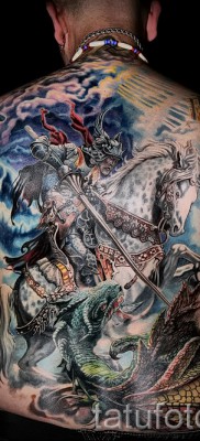 Снимка на татуировка Джордж Победоносец - 09122015 № 012