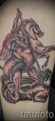 Снимка на татуировка Джордж Победоносец - 09122015 № 009