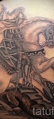 Снимка на татуировка Джордж Победоносец - 09122015 № 008
