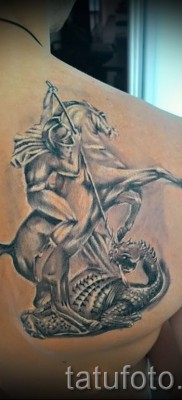 Снимка на татуировка Джордж Победоносец - 09122015 № 007