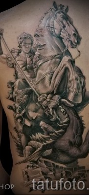 Снимка на татуировка Джордж Победоносец - 09122015 № 006