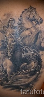 Снимка на татуировка Джордж Победоносец - 09122015 № 005