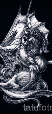 Снимка на татуировка Джордж Победоносец - 09122015 № 002