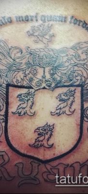 fotografija tetovaže grba (značenje) - primjer zanimljivog dizajna tetovaže - 126