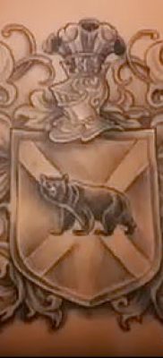 fotografija tetovaže grba (što znači) - primjer zanimljivog dizajna tetovaže - 118