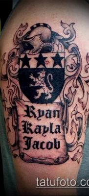 fotografija tetovaže grba (što znači) - primjer zanimljivog dizajna tetovaže - 113