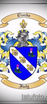 fotografija tetovaže grba (značenje) - primjer zanimljivog dizajna tetovaže - 107