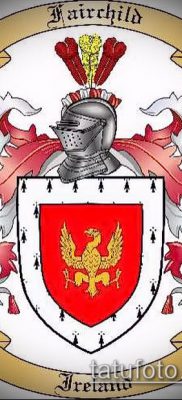 fotografija tetovaže grba (značenje) - primjer zanimljivog dizajna tetovaže - 106