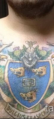 fotografija tetovaže grba (što znači) - primjer zanimljivog dizajna tetovaže - 102