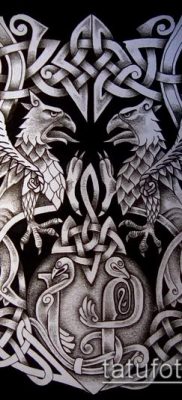 fotografija tetovaže grba (značenje) - primjer zanimljivog dizajna tetovaže - 101