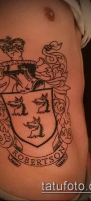 fotografija tetovaže grba (značenje) - primjer zanimljivog dizajna tetovaže - 097