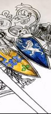 fotografija tetovaže grba (značenje) - primjer zanimljivog dizajna tetovaže - 088