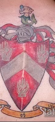 fotografija tetovaže grba (značenje) - primjer zanimljivog dizajna tetovaže - 086
