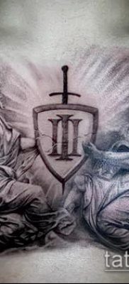 fotografija tetovaže grba (značenje) - primjer zanimljivog dizajna tetovaže - 085