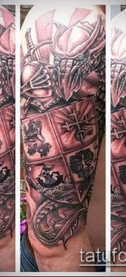 fotografija tetovaže grba (značenje) - primjer zanimljivog dizajna tetovaže - 077