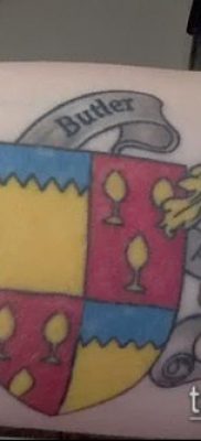 fotografija tetovaže grba (značenje) - primjer zanimljivog dizajna tetovaže - 075