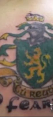 fotografija tetovaže grba (značenje) - primjer zanimljivog dizajna tetovaže - 063