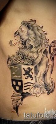 fotografija tetovaže grba (značenje) - primjer zanimljivog dizajna tetovaže - 052