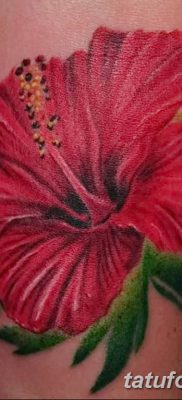 снимка на татуировка на хибискус от 20.04.2018 г. №069 - татуировка хибискус -