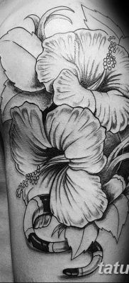 снимка на татуировка на хибискус от 20.04.2018 г. №106 - татуировка хибискус -