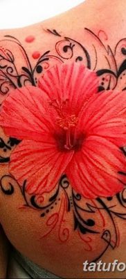 снимка на татуировка на хибискус от 20.04.2018 г. №102 - татуировка хибискус -