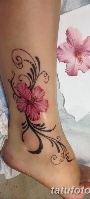 снимка на татуировка на хибискус от 20.04.2018 г. №101 - татуировка хибискус -