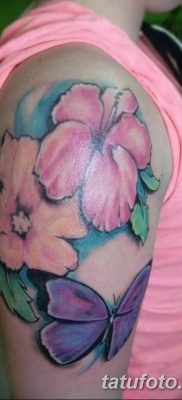 снимка на татуировка на хибискус от 20.04.2018 г. №099 - татуировка хибискус -