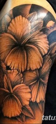 снимка на татуировка на хибискус от 20.04.2018 г. №095 - татуировка хибискус -