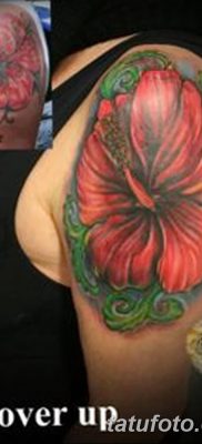 снимка на татуировка на хибискус от 20.04.2018 г. №093 - татуировка хибискус -