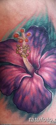 снимка на хибискус татуировка от 20.04.2018 №092 - татуировка хибискус -