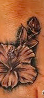 снимка на хибискус татуировка от 20.04.2018 №089 - татуировка хибискус -