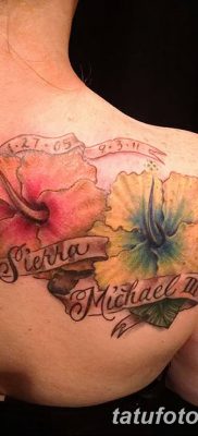 снимка на татуировка Hibiscus от 20.04.2018 №082 - татуировка Hibiscus -