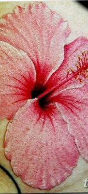 снимка на татуировка на хибискус от 20.04.2018 г. №079 - татуировка хибискус -