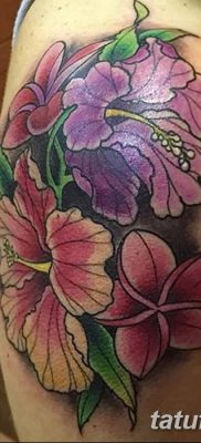 снимка на татуировка на хибискус от 20.04.2018 г. №003 - татуировка хибискус -