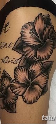 снимка на татуировка Hibiscus от 20.04.2018 №004 - татуировка Hibiscus -