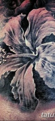 снимка на татуировка на хибискус от 20.04.2018 г. №005 - татуировка хибискус -