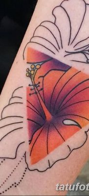 снимка на татуировка на хибискус от 20.04.2018 г. №006 - татуировка хибискус -