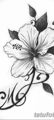 снимка на татуировка на хибискус от 20.04.2018 г. №007 - татуировка хибискус -