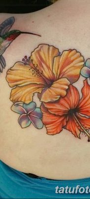 снимка на татуировка на хибискус от 20.04.2018 г. №009 - татуировка хибискус -