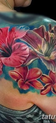 снимка на татуировка на хибискус от 20.04.2018 г. №017 - татуировка хибискус -