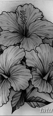 снимка на хибискус татуировка от 20.04.2018 №020 - татуировка хибискус -