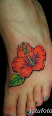 снимка на татуировка на хибискус от 20.04.2018 г. №021 - татуировка хибискус -