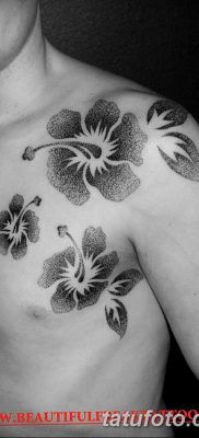 снимка на татуировка на хибискус от 20.04.2018 г. №023 - татуировка хибискус -