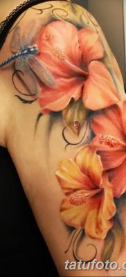 снимка на татуировка на хибискус от 20.04.2018 г. №031 - татуировка хибискус -