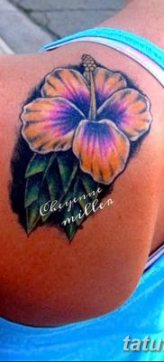 снимка на татуировка Hibiscus от 20.04.2018 №040 - татуировка Hibiscus -